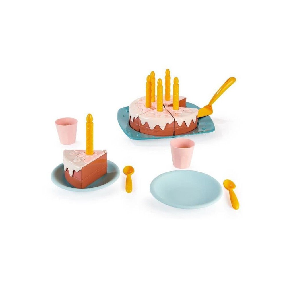 Gâteau d'anniversaire - ECOIFFIER - 1680 - Vert Azur - Joyeux anniver