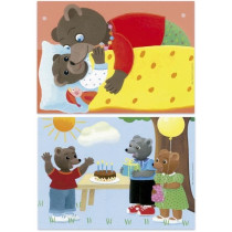 Puzzle - EDUCA - Petit Ours Brun : Ensemble de 2 puzzles de 20 pieces
