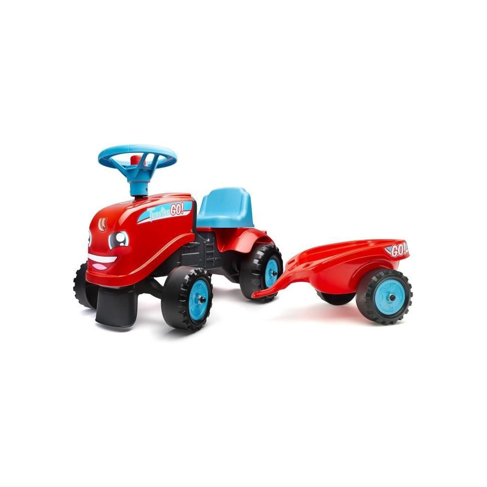 Porteur avec remorque - FALK - Tractor Go! - Des 12 mois - 100% Fabriq