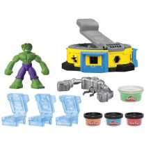 Play-Doh Hulk Écrase tout, coffret pâte a modeler avec figurine Hulk