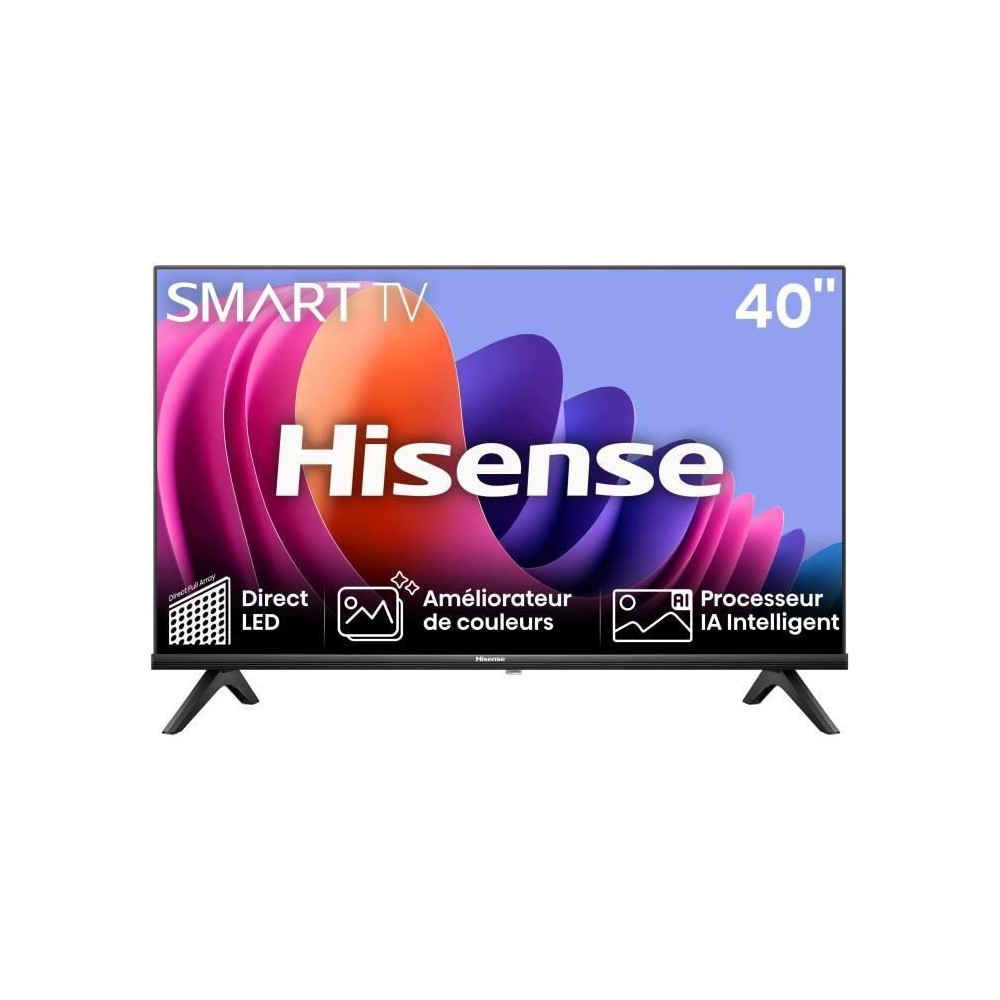 HISENSE 40A4N - TV LED 40 (100 cm) - Bords ultra fins - Full HD (1920x