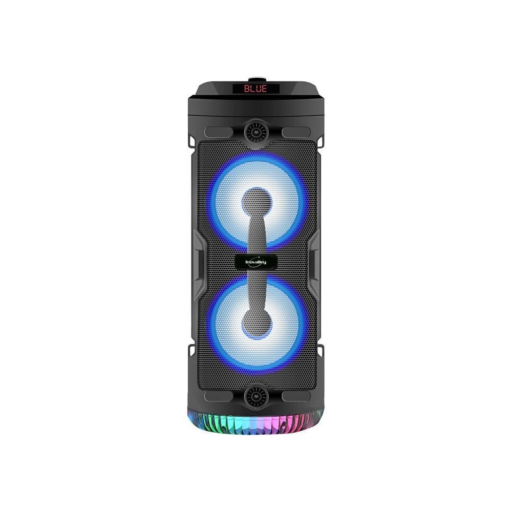 INOVALLEY KA03-N - Enceinte lumineuse Bluetooth - 400 W - Fonction kar