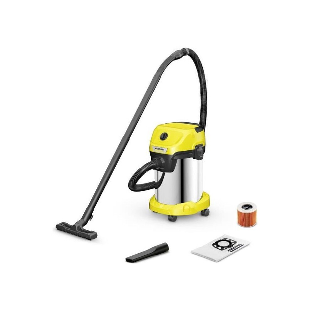 Aspirateur eau et poussiere KARCHER WD 3 S V-19/4/20 - Cuve inox 19 L