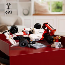 LEGO Icons 10330 McLaren MP4/4 et Ayrton Senna, Set Modele Réduit de