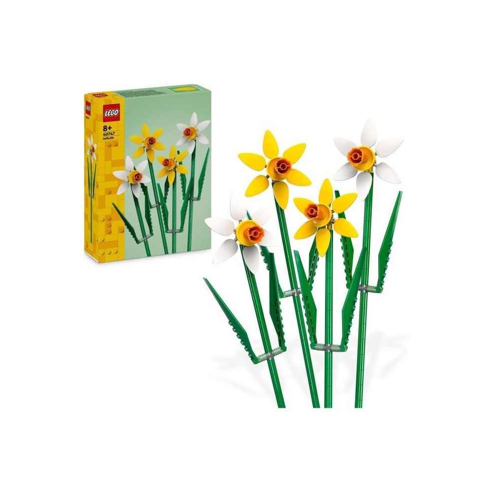 LEGO 40747 Creator Les Jonquilles, Kit de Construction de Fleurs Artif