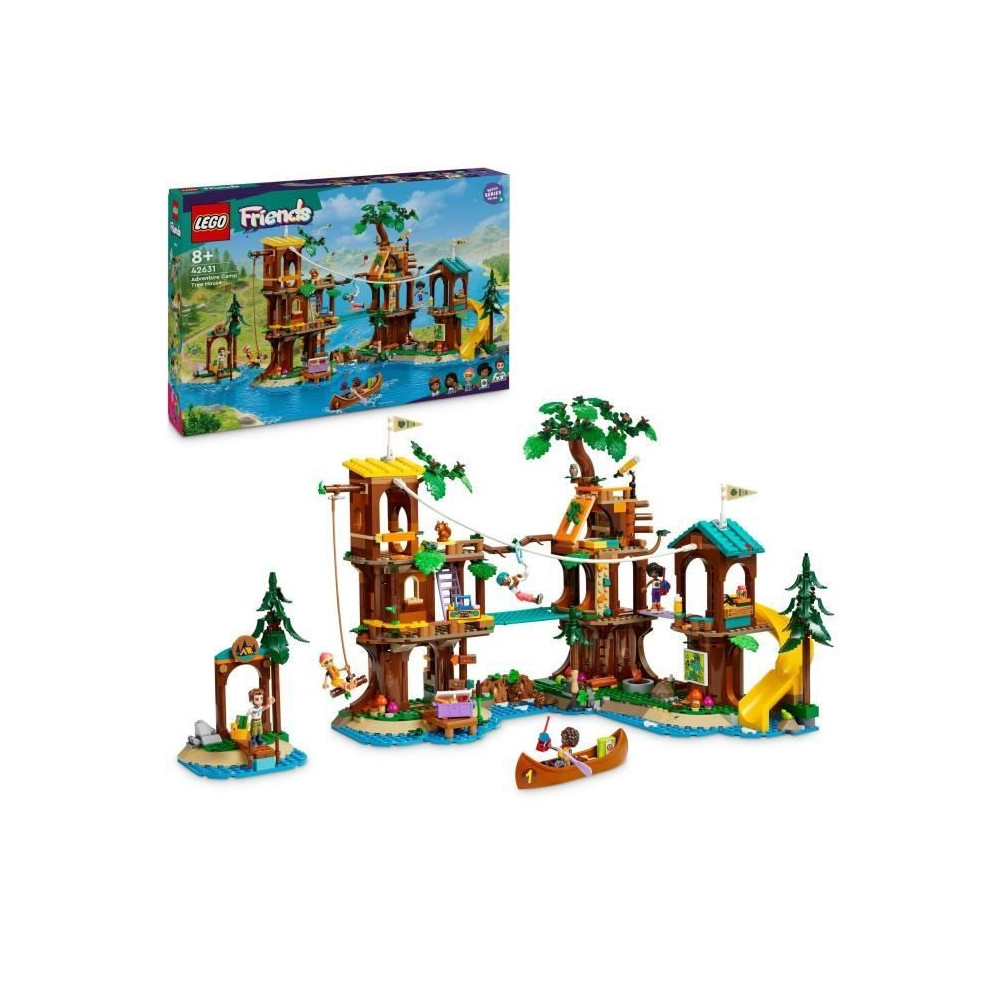 LEGO Friends 42631 La cabane dans l'arbre de la base de loisirs -Jeu c