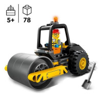 LEGO 60401 City Le Rouleau Compresseur de Chantier, Maquette de Jouet
