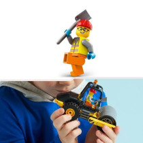 LEGO 60401 City Le Rouleau Compresseur de Chantier, Maquette de Jouet