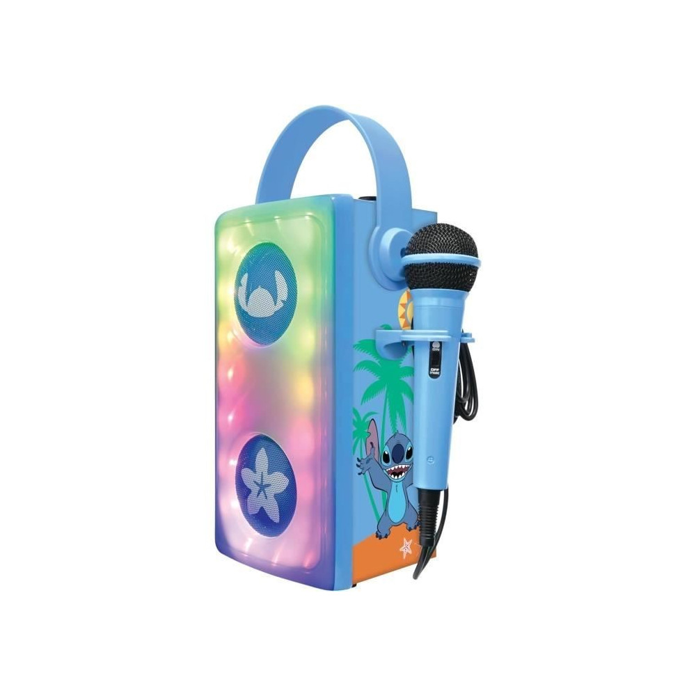 Puissante enceinte Bluetooth lumineuse Stitch avec micro