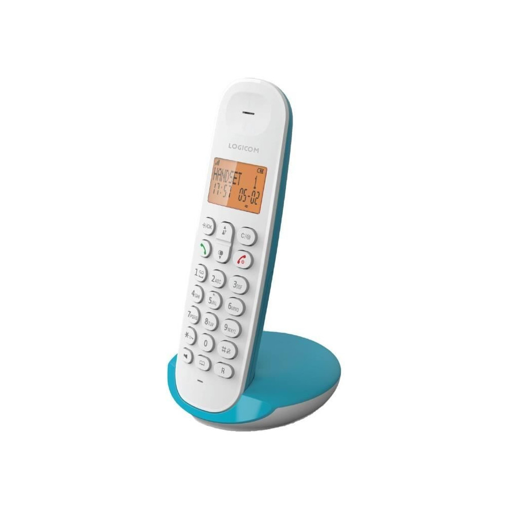 Téléphone fixe sans fil - LOGICOM - DECT ILOA 150 SOLO - Turquoise -