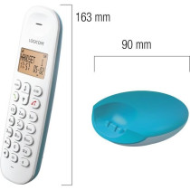 Téléphone fixe sans fil - LOGICOM - DECT ILOA 150 SOLO - Turquoise -