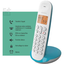 Téléphone fixe sans fil - LOGICOM - DECT ILOA 150 SOLO - Turquoise -