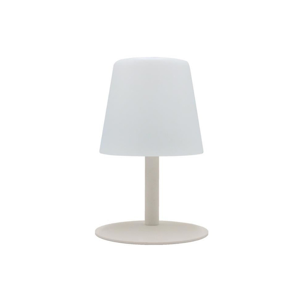 Lampe de table sans fil LED Standy Mini Cream - LUMISKY - Acier creme