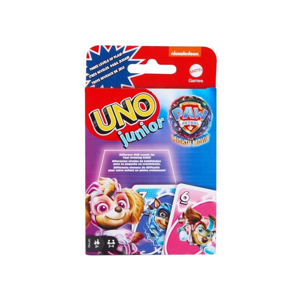 Mattel Games - Uno Junior-Pat' Patrouille : La Super Patrouille-Jeu