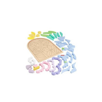 Fisher-Price-Puzzle Fleurs en Bois-Puzzle 37 pieces pour la maternell