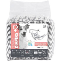 Couches pour chien - M PETS - DIAPERS - Femelle S x10 - Tour de taille