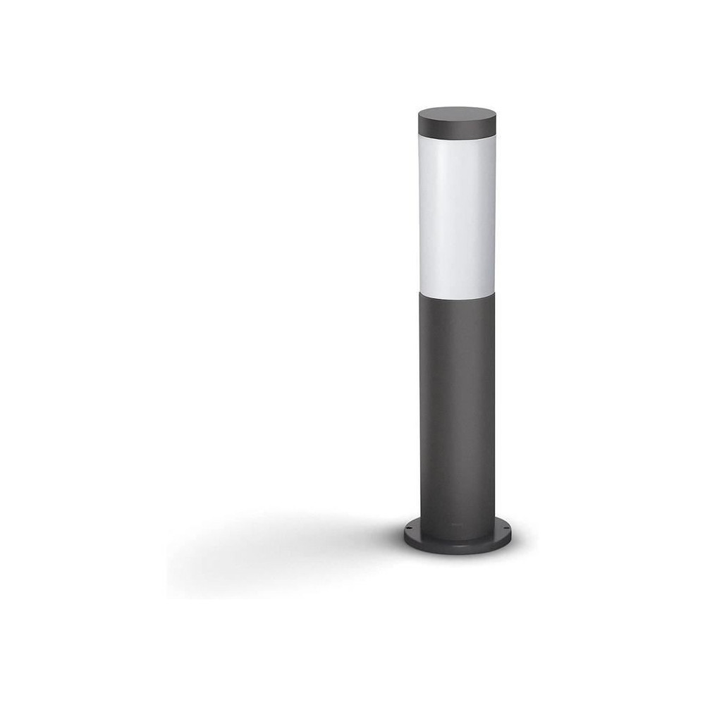 Borne extérieure PHILIPS Utrecht - Métal - LED - 1x20W - Gris - Cont