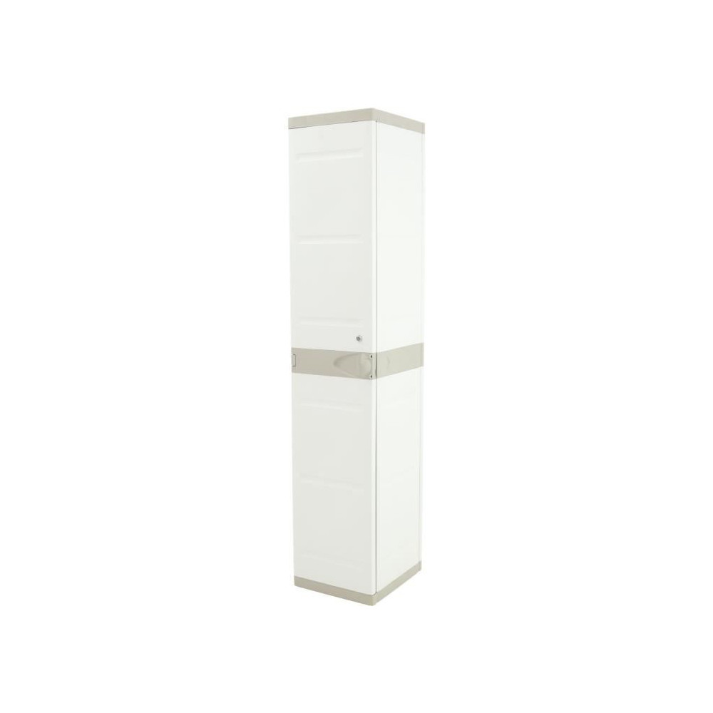 Armoire haute vestiaire PLASTIKEN - 1 porte, 35cm - Blanc Armoire haute vestiaire PLASTIKEN - 1 porte, 35cm - Blanc
