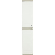 Armoire haute vestiaire PLASTIKEN - 1 porte, 35cm - Blanc