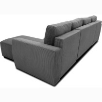 Canapé d'angle convertible panoramique PHARELL 5/6 places - Tissu vel