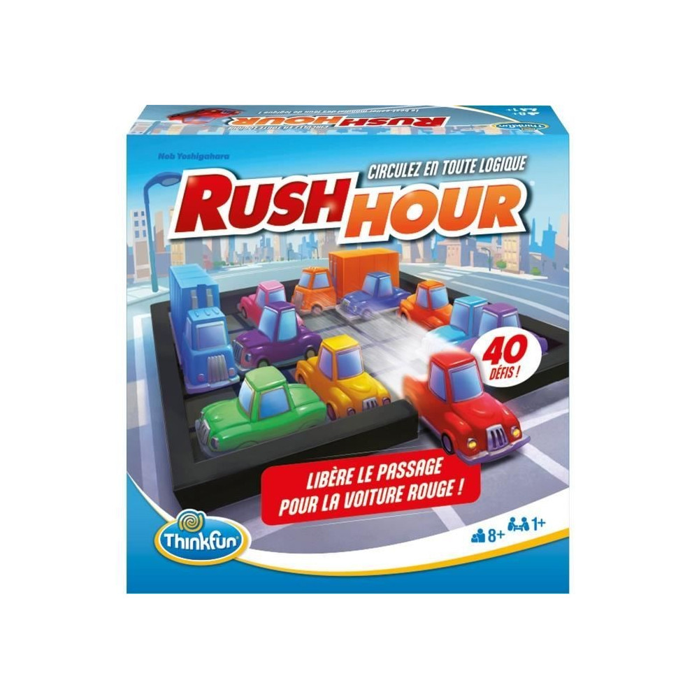 ThinkFun Rush Hou- Jeu de logiqu-Casse-tete-Embouteillage-40 défis 4