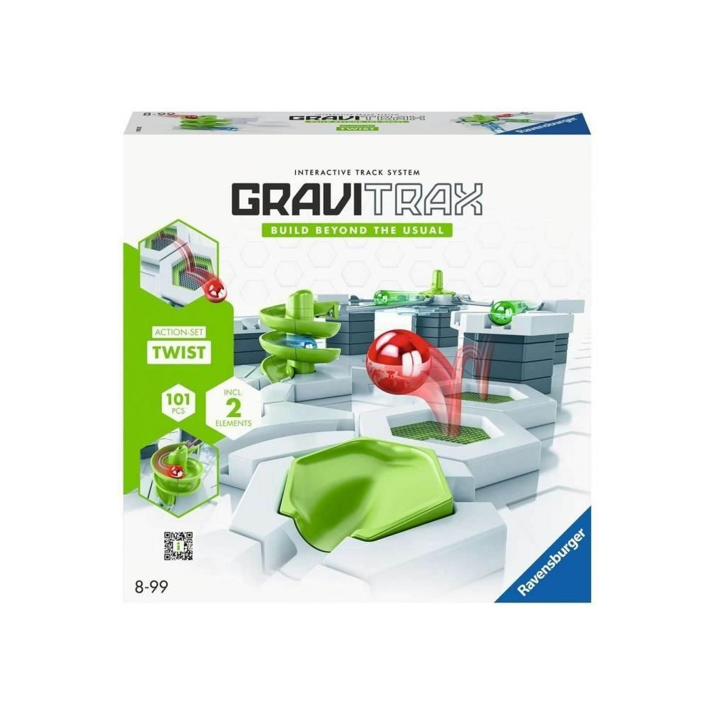 Gravitrax Starter Set Twist 101 pieces, Circuit de billes, Jeu de cons
