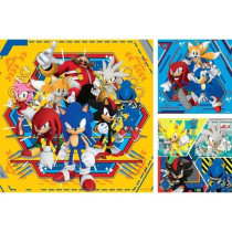 Ravensburger-Puzzles 3x49 pieces - Les aventures de Sonic-400555501133
