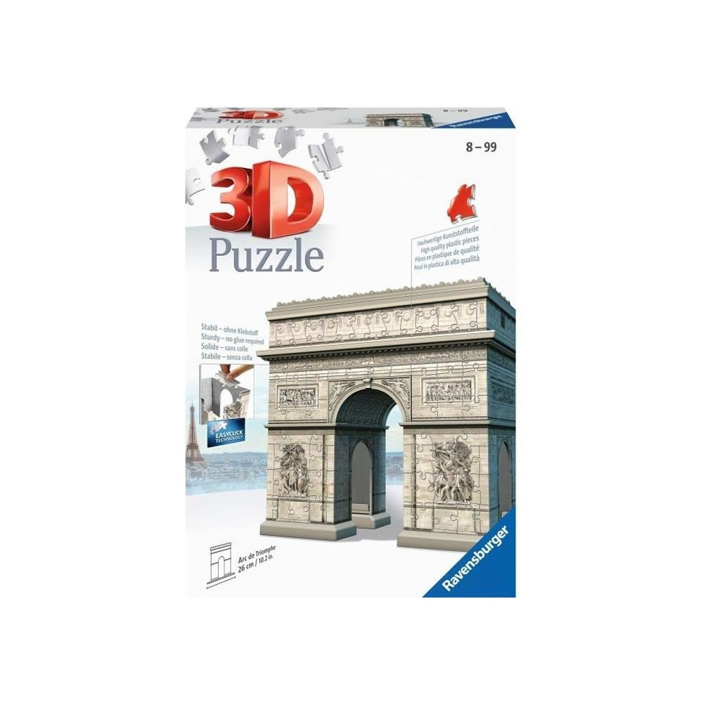 Puzzle 3D Arc de Triomphe - Ravensburger - 216 pieces - sans colle - D