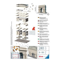Puzzle 3D Arc de Triomphe - Ravensburger - 216 pieces - sans colle - D
