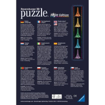 Puzzle 3D Tour Eiffel illuminée - Ravensburger - 216 pieces - sans co