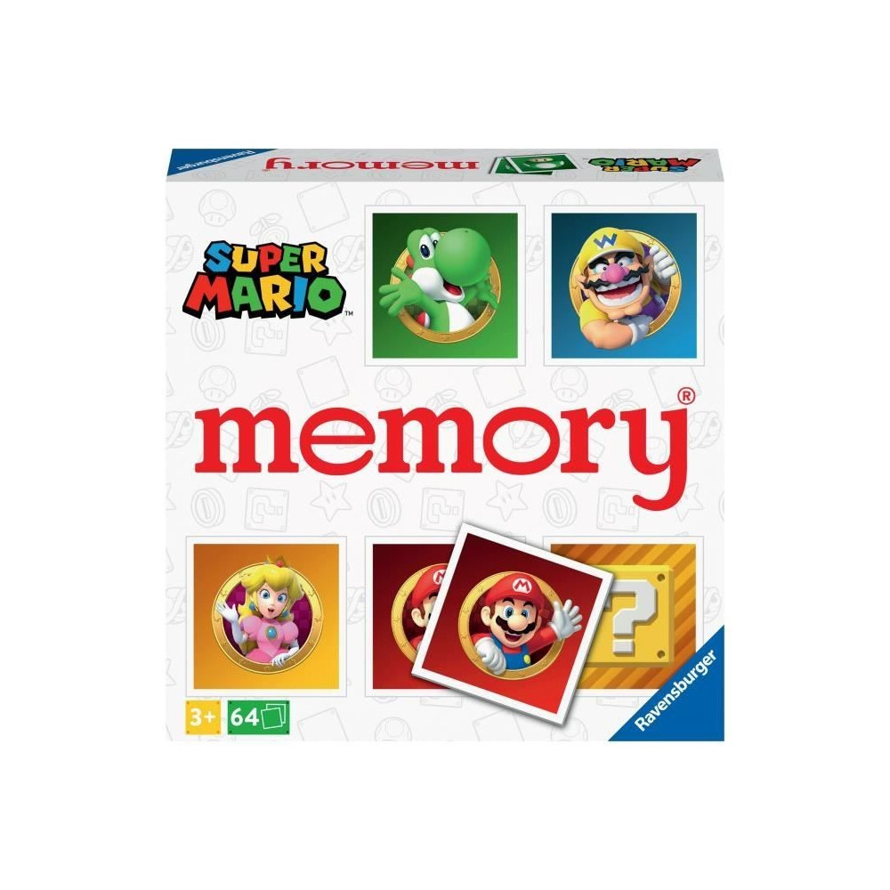 Memory Super Mario Ravensburger - Jeu Educatif pour Enfant a partir de