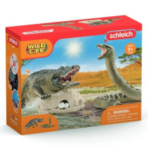 Coffret Duel Aligator/Anaconda, figurines animaux sauvages, Schleich 4