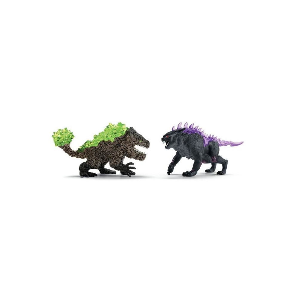 Figurines Duo Lynx des Ténebres vs Broyeur de Pierre, SCHLEICH 70827