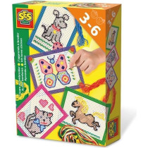 SES CREATIVE - J'apprends a broder - Cartes préimprimées et perforé