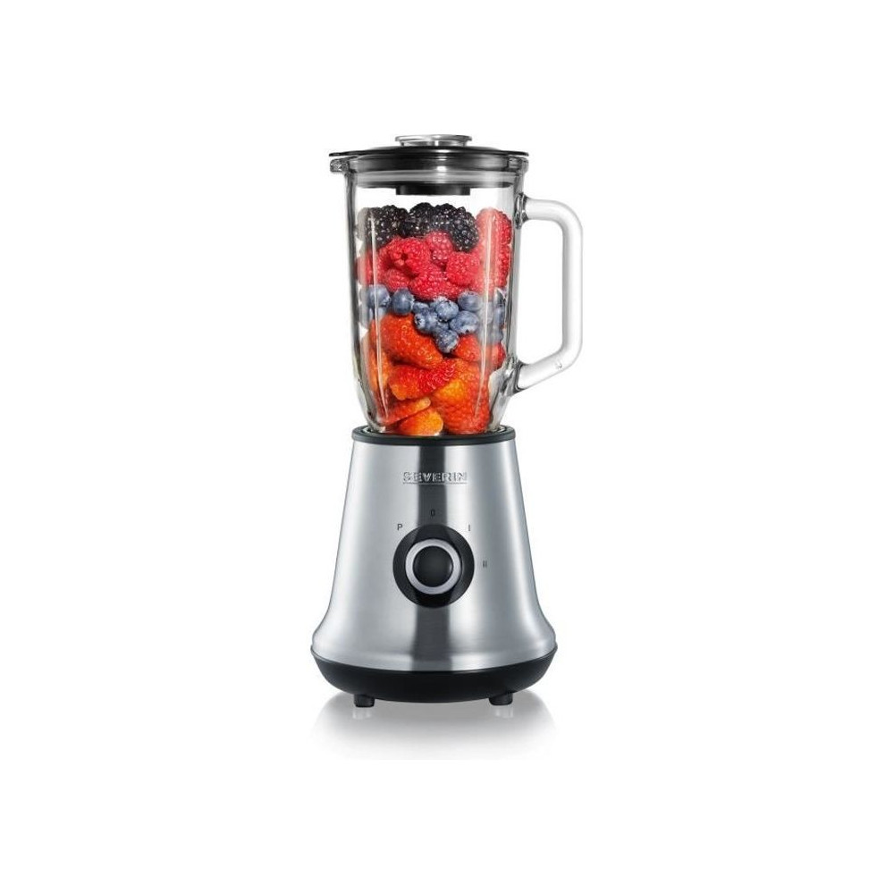 Blender SEVERIN SM3734 - Récipient en verre d'1L - 2 vitesses + fonct