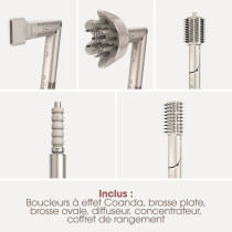 Seche-cheveux & styler 2 en 1 - SHARK FLEXSTYLE - HD446SLEU - 5 access