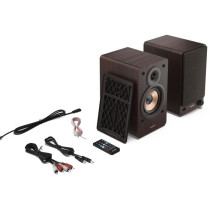 Haut-parleurs Bluetooth - SHARP - CP-SS30(BR) - Bibliotheque Marron -
