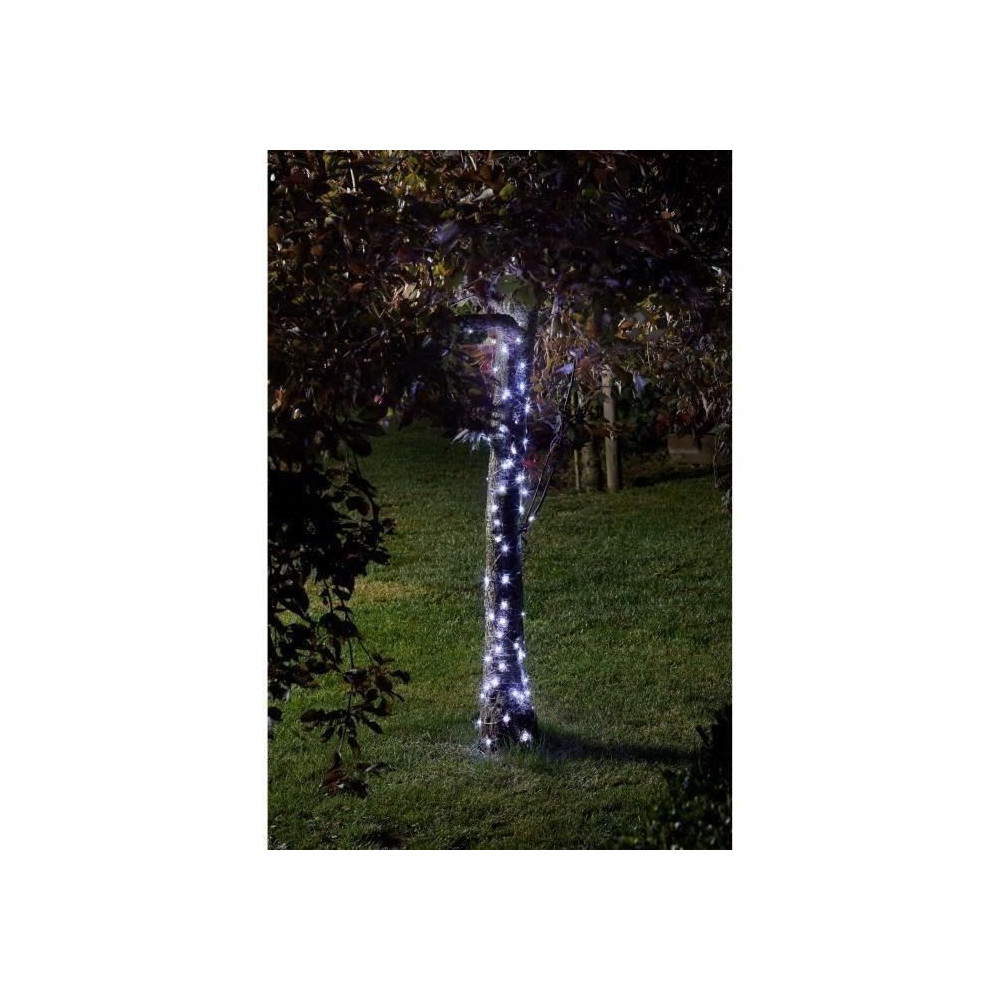 Guirlande solaire d'extérieur SMARDTV - Luciole 100 Leds blanc froid