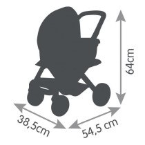 Poussette Maxi-Cosi 3 en 1 - Smoby - Nacelle amovible - Roues multidir