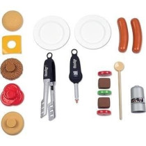 Smoby - BBQ Grill - Barbecue pour enfant - 18 accessoires - Fonctions