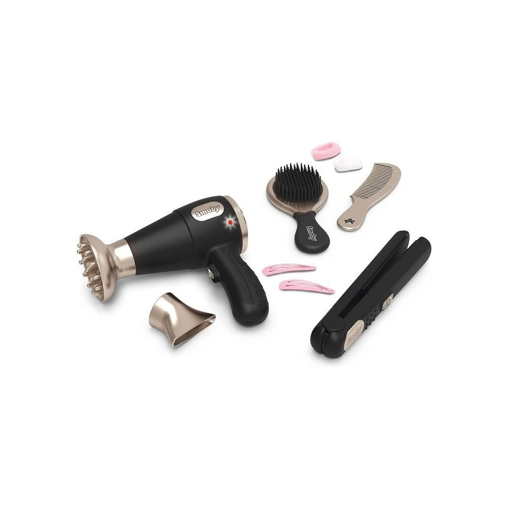 Smoby - My Beauty Hair Set - Set de Coiffure Enfant - Lisseur et Seche