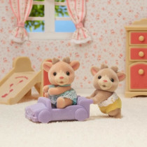 Poupée - SYLVANIAN FAMILIES - Les jumeaux Renne - Blanc - Mixte - 569