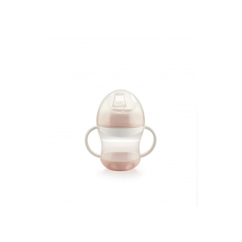 THERMOBABY Tasse anti-fuites + couv - Rose poudré
