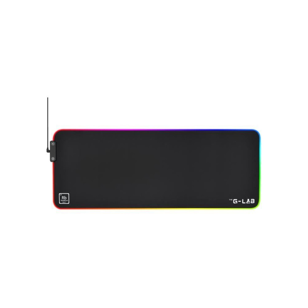 Tapis de Souris - XXL - The G-Lab - PAD RUBIDIUM - RGB USB - 800x300x3