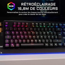Clavier Gamer - The G-Lab - KEYZ RUBIDIUM - Mécanique (Switch Rouge)