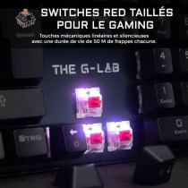 Clavier Gamer - The G-Lab - KEYZ RUBIDIUM - Mécanique (Switch Rouge)