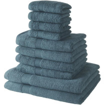 Lot de 10 serviettes de bain TODAY comprenant 4 serviettes 30x50 + 4 s