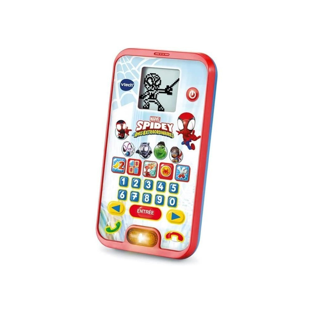 VTECH - SPIDEY - Le Smartphone Éducatif de Spidey - Enfant - Rouge -