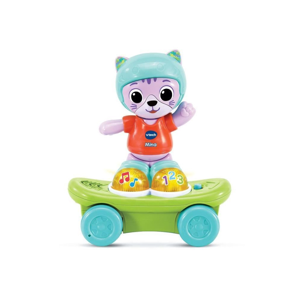 Jouet interactif - VTECH BABY - Mina, mon Chat Rouli'golo - Skateboard