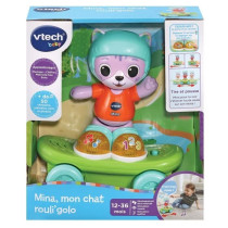 Jouet interactif - VTECH BABY - Mina, mon Chat Rouli'golo - Skateboard